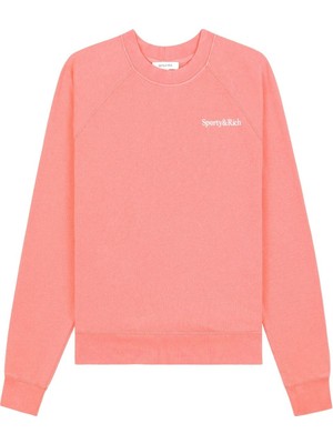 Sporty & Rich Serif Logo Yumuşak Sweatshirt