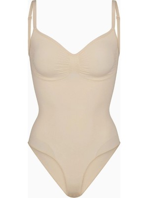 Skims Seamless Sculpt Brief Bodysuit, Dikişsiz, Şekillendirici ve Konforlu Kadın Body