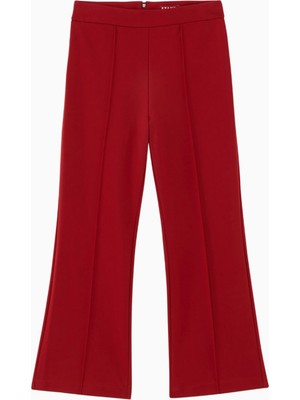 Staud Knack Pantolon Retro Flare Kesim ve Canlı Kırmızı ile Şıklığı Yansıtan Kadın Pantolonu