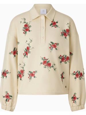 Bogner Bijou Taş Detaylı Oversize Polo Sweatshirt