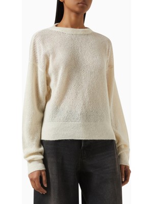 Haikure Blair Knit Sweater, Modern Açık Sırt Detaylı Kadın Triko Kazak