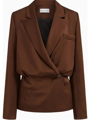 16ARLINGTON Ardo Jacket Saten Blazer Ceket