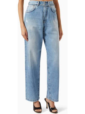 Acne Studios Açık Mavi - 100% Pamuk - 1991 Toj Düz Kesim Kot Pantolon