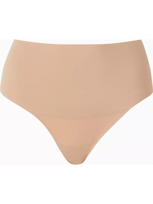 Skims Smoothing Intimates Yüksek Bel Tanga, Pürüzsüz ve Dikişsiz, Siena Renk