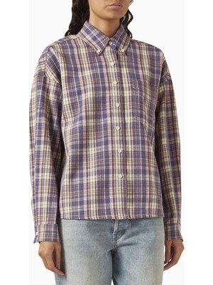 EB Denim Çok Renkli Adeline Plaid Gömlek - Hafif Kumaş - Şık ve Rahat Tasarım