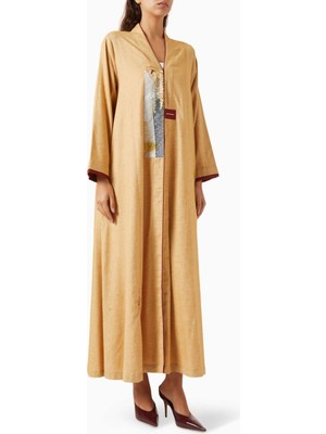 Zah Design Modern ve Şık Art Patch Abaya ile Zarif Gücünüzü Yansıtın