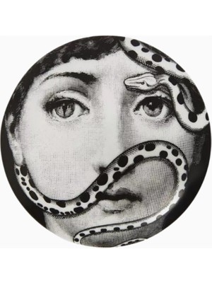 Fornasetti Tema E Variazioni N.383 Yuvarlak Porselen Mücevher Kutusu