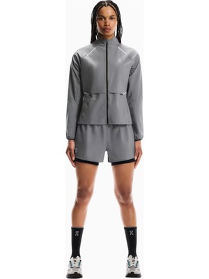 On Weather Jacket Lumos Reflektif Su Itici Kadın Koşu Ceketi