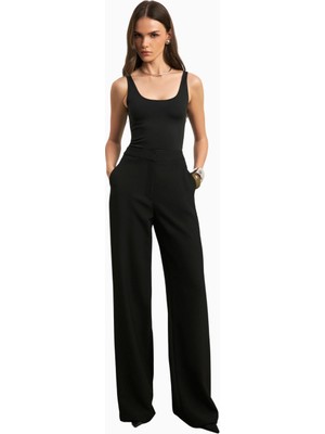 Because Of Alice Effortless Wide Leg Trousers Geniş Paça Dökümlü Kadın Pantolon