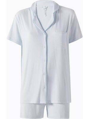 Skims Rib Modal Kısa Kollu Şortlu Pijama Takımı Soft Lounge Premium