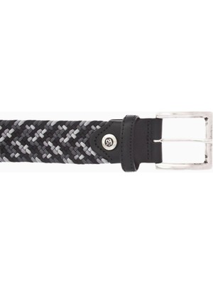 B.belt Örgülü Elastik Kemer,esnek ve Şık Tasarım (95 Cm)