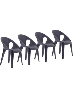 Magis Bell Chair 4 Set Sandalye Geri Dönüştürülebilir Malzeme, Konstantin Grcic'in Ikonik Tasarımı