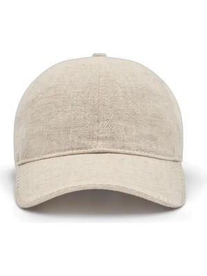 American Rag Cie Şık La Casquette Drôle Lin Beyaz Erkek Şapka - El Işi Detaylar ve Ayarlanabilir Tasarım