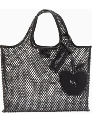 3.1 Phillip Lim Kristal Fileli Mini Market Çantası, Şık & Pratik, Logo Etiketi