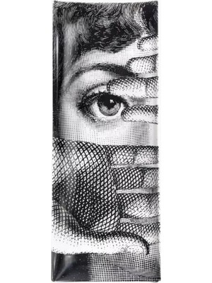 Fornasetti Tema E Variazioni N.154 Dikdörtgen Porcelain Tepsi
