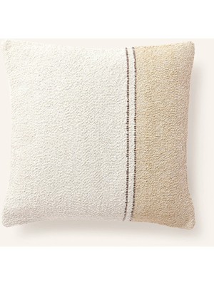 Westwing Lago Dekoratif Yastık Kılıfı 50X50 cm Tweed Dokulu %100 Pamuk Fermuarlı