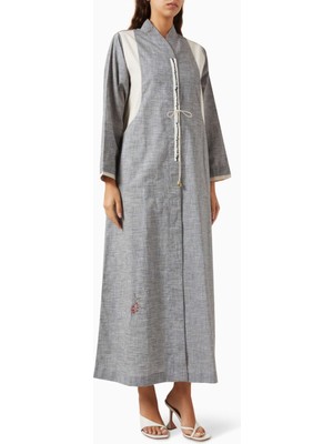 Zah Design Modern Tasarımlarla Şıklığı Yansıtan Pamuklu Bağlamalı Abaya