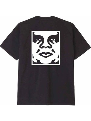 American Rag Cie Erkekler Için Obey Bold Icon Ağı Ağırlıklı Tişört - %100 Pamuk, Farklı Renk Seçenekleriyle