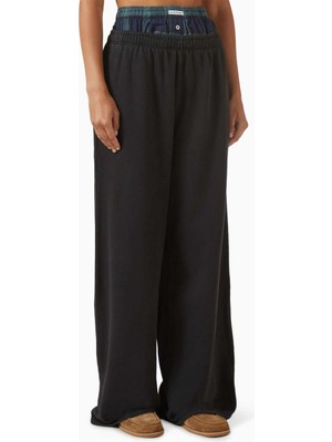 Acne Studios Siyah Double-Waistband Boxer Sweatpants - Rahat ve Şık Tasarım
