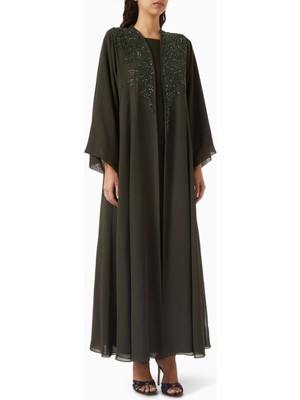 HOMA Q Yüzde Yüz Hafif Şifon Abaya Seti ile Zarif Görünüme Ulaşın