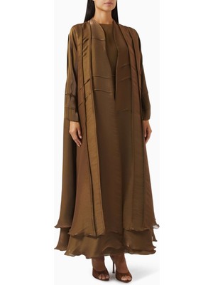 Al Mraikn Şık Iki Parçalı Abaya Seti Ince Organza ile Modern ve Geleneksel Tarzın Birleşimi