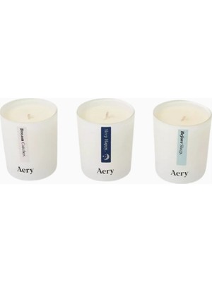 Aery Sleep Happy 3’lü Mum Hediye Seti 80G, Vegan Soya Mum