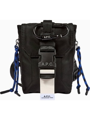 A.p.c Trek Crossbody Pouch Siyah Ayarlanabilir Omuz Çantası
