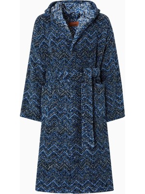 Missoni Home Azul Pamuklu Kapüşonlu Bornoz, Akdeniz Esintisi & Konforu