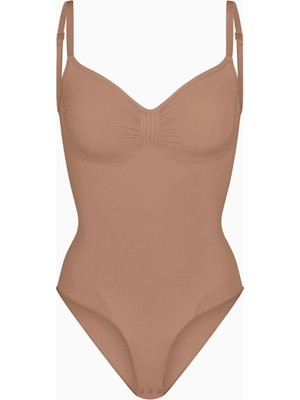 Skims Seamless Sculpt Brief Bodysuit, Dikişsiz, Şekillendirici ve Konforlu Kadın Body