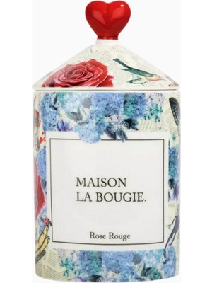Maison La Bougie Rose Rouge Mum 350G, Gül ve Odunsu Notalar