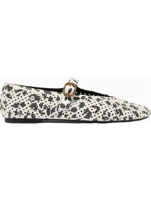 Kurt Geiger Mayfair Ballet Flats Deri Şık Kadın Babet Ayakkabı