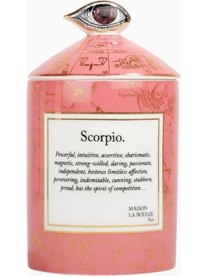Maison La Bougie Scorpio Mum 350G, Limon, Bergamot ve Misk