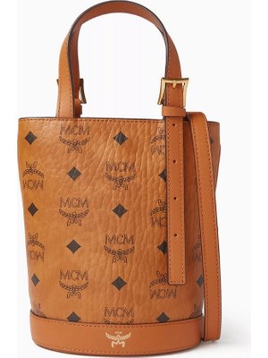 Mcm Mini Aren Vı Tote, Visetos Kanvas & Nappa Deri