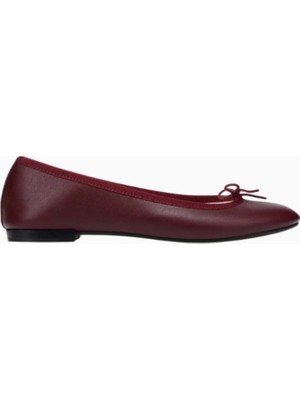 Repetto Cendrillon Balerin Ayakkabı Deri, Fiyonk Detaylı, Yuvarlak Burun, Fransız Zarafeti