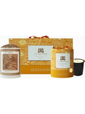 Alexandre J Pure White Mum 220G, Porselen ve Bronz Tasarım