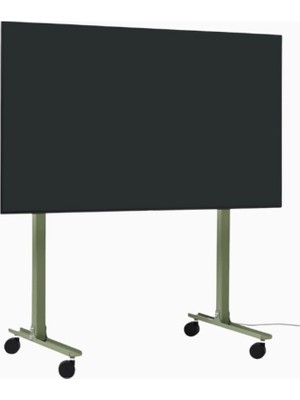 Fitueyes Straight Rollin Tv Standı 40–70", Tekerlekli & Mobil, Şık Siyah Tasarım