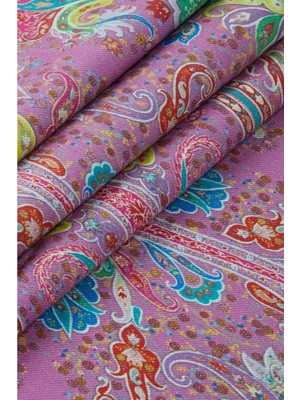 Etro Spugna Paisley Desenli, Italyan Tasarımı %100 Pamuk Battaniye