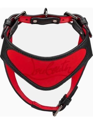 Christian Louboutin Loubiharness Lüks Deri Köpek Göğüs Tasması