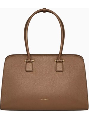 Strathberry Maxi Georgia Tote Çanta Clay, Geniş ve Şık Tasarım