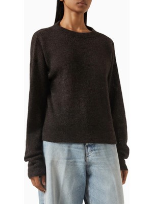 Haikure Blair Knit Sweater, Modern Açık Sırt Detaylı Kadın Triko Kazak
