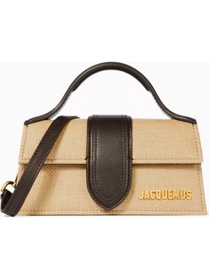Jacquemus Rafya ve Deri Mini Le Bambino Tote Çanta, Yazlık Şıklık