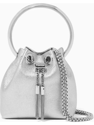 Mcm Micro Bon Bon Çanta Altın Metalik Nappa & Zincir Detaylı