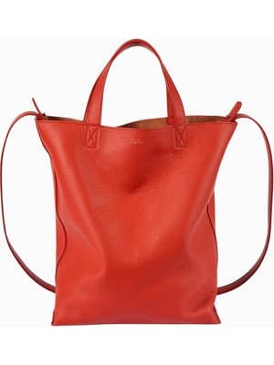 A.p.c Maiko Medium Unisex Deri Shopper Tote