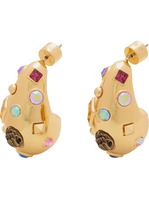 Kurt Geiger Large Crystal Mix Earrings Büyük Taşlı Kadın Küpe