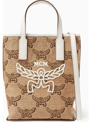 Mcm Mini Himmel Çapraz Çant, Lauretos Kanvas & Deri Detaylı