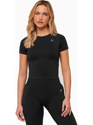 Gymshark Dikişsiz Kısa Kollu Günlük Kadın Spor Üst