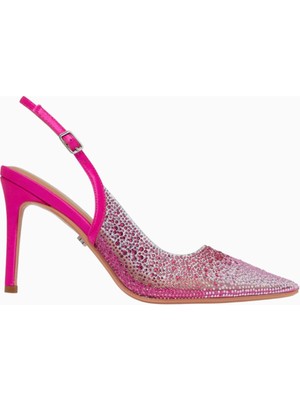 Kurt Geiger Carvela 100 Positano Askılı Topuklu Ayakkabılar, Şık Vinil, Sivri Burun Stiletto