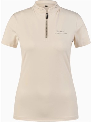 Pikeur Selection 7215 Taş Detaylı Lüks Fermuarlı Spor Kadın T-Shirt
