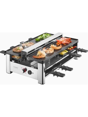 Caso Raclette Airclean 8 Kişilik Duman Emişli Raclette Grill 1500W