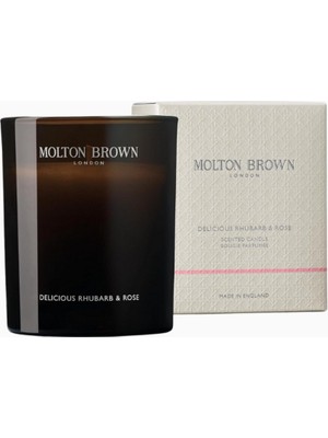 Molton Brown Lezzetli Ravent & Gül Mum 190 G, Lüks & Uzun Süre Kalıcı